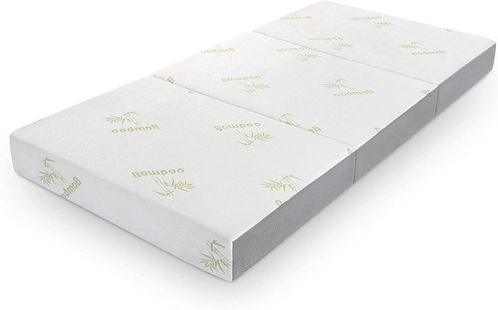 Queen Trifold Memory Foam Mattress With Removable Cover
